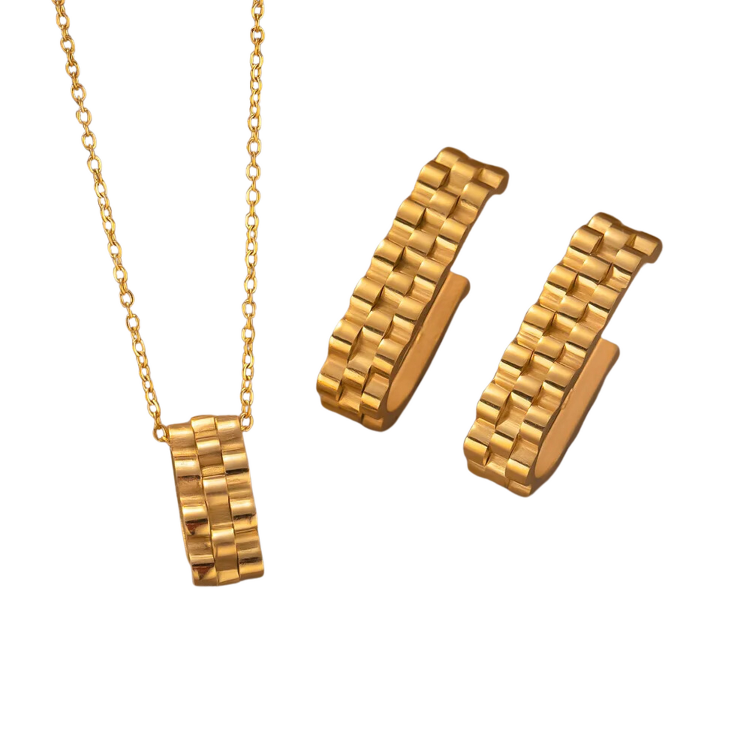 Opulencia Era Halskette & Ohrring Set