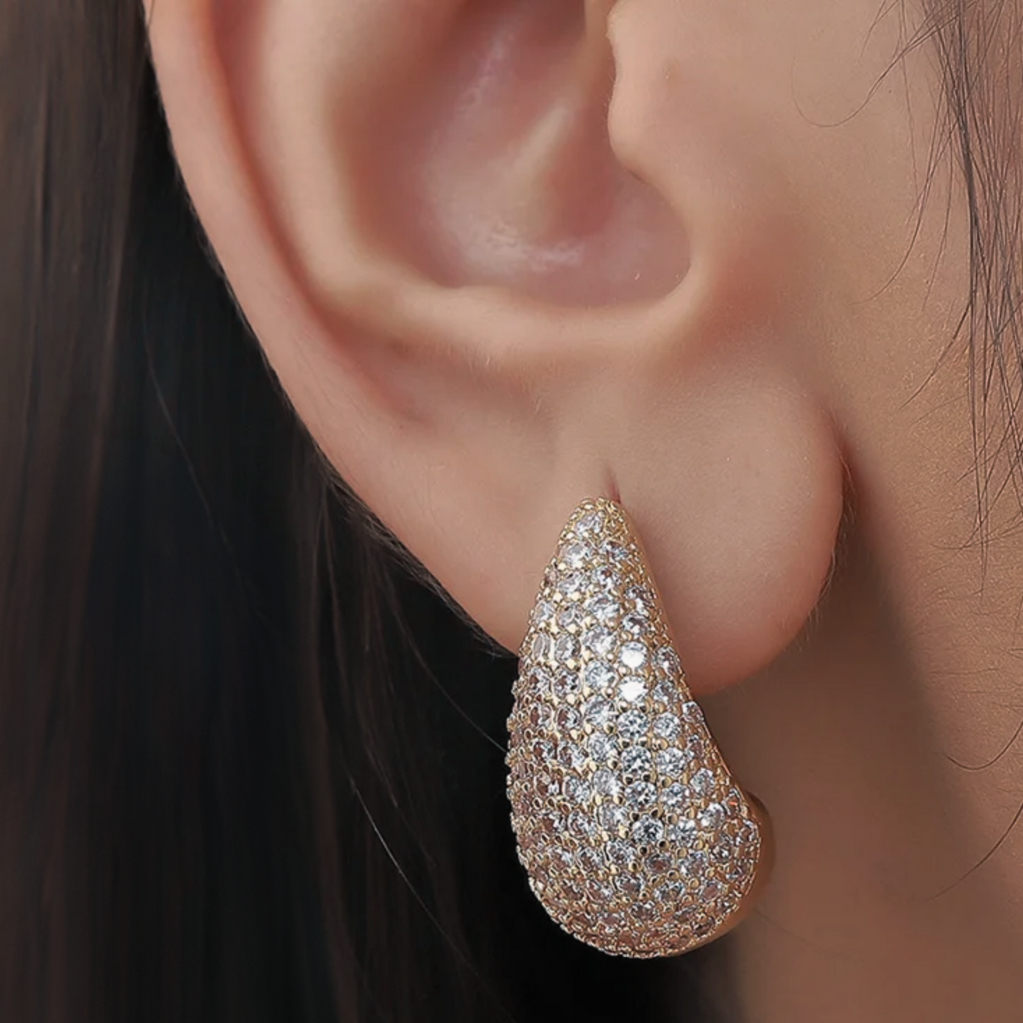 Aqua Diamonds Ohrring