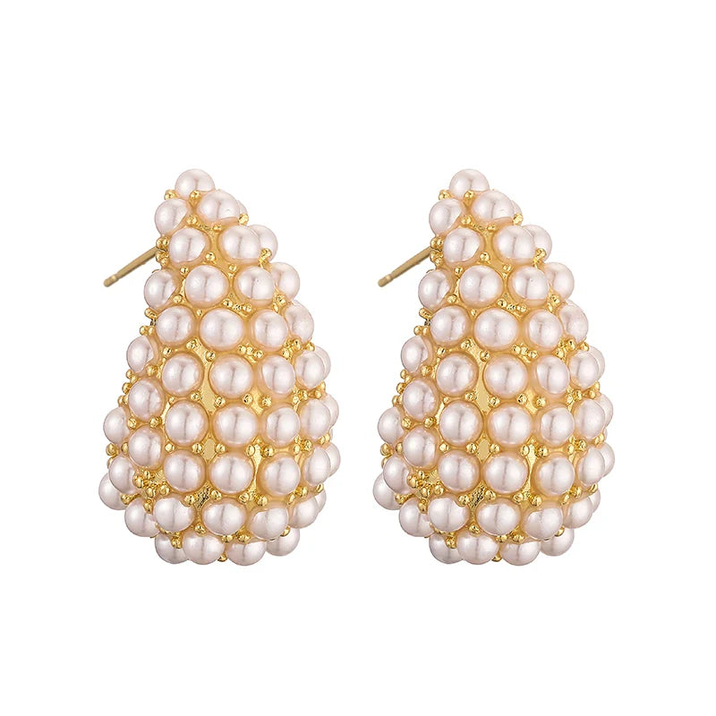 Aqua Pearl Ohrring