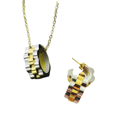 Opulencia Halskette & Ohrring Set